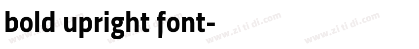 bold upright font字体转换